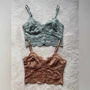 Zara Lace Camisole Bralette Set size Small